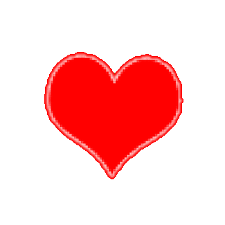 Gaudy heart flashing gif