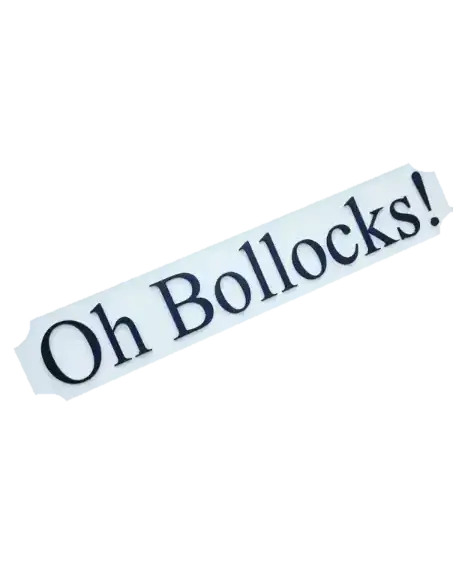 It's another sign of bollocks